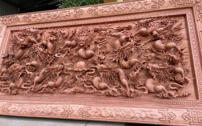 Tranh gỗ tứ linh đục đẹp (2)