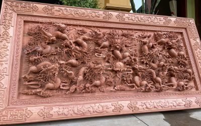 Tranh gỗ tứ linh đục đẹp (5)